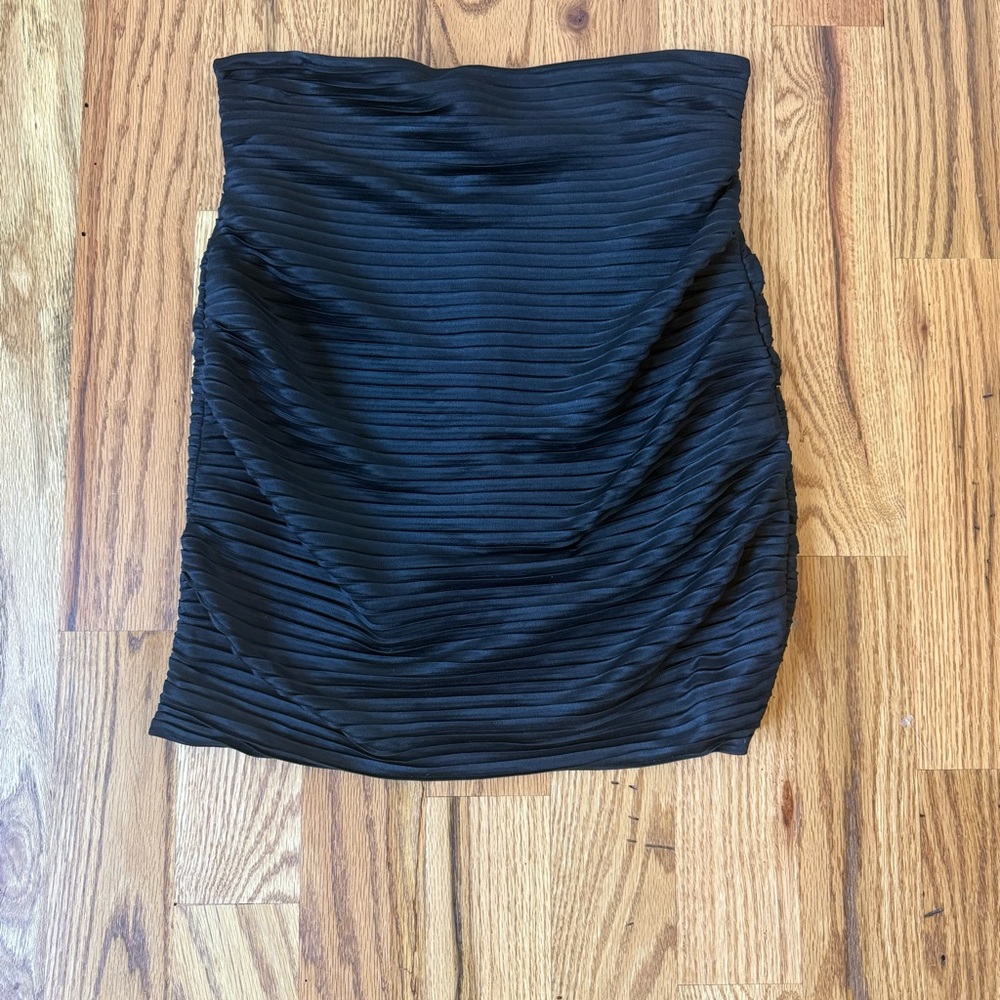 Sabina Musayev Black Textured Mini Skirt - Picture 2 of 7